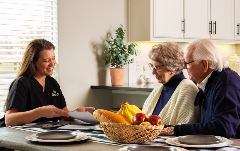 Caregiver helping a senior at home in Joplin, Missouri